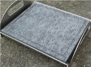 Soapstone Grilling Stone, Pietra Ollare Grey Soapstone Kitchen Accessories