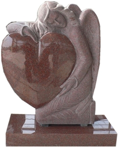 Natural Stone Tombstone BZ-TS (18), Red Granite Tombstone
