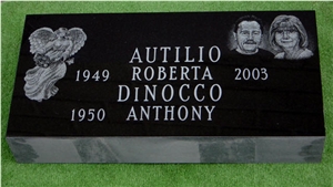 Black Granite Flat, Shanxi Black Slant Grave