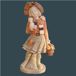 Child Marble Stone Statue