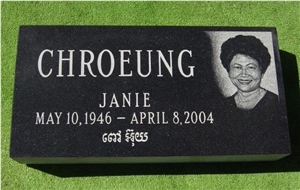 China Black Granite Flat, Shanxi Black Slant Grave