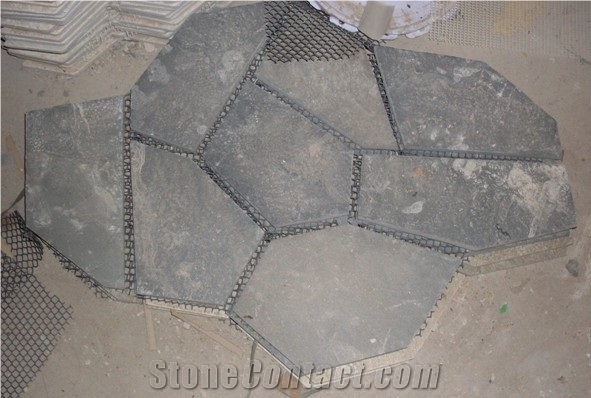 Grey Slate Flagstone Pattern