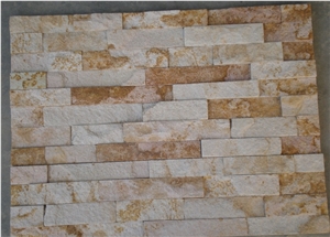 Rust Slate Wall Panel Veneer, Yellow Slate Veneer
