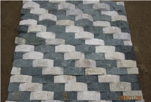 Slate Venner,wall Cladding, White Grey Quartzite Wall Cladding