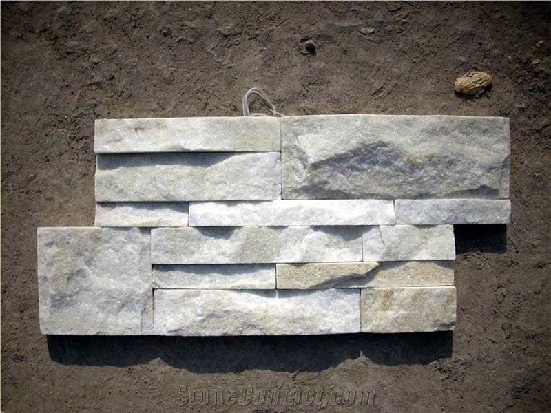 White Quartzite Culture Stone,White Quartzite Wall Cladding