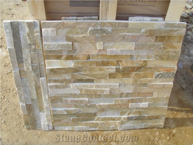 Yellow Slate Veneer,wall Cladding