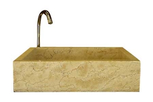 Yellow Limestone Sink