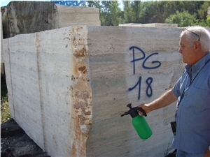 Travertino Romano Silver Blocks, Italy Beige Travertine