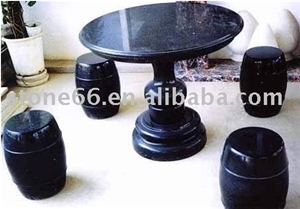 Black Marble Chair,garden Chair,marble Desk