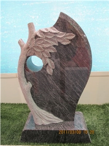 European Style Tombstone,Multicolor Red Tombstone,