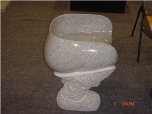 Garden Stone Granite Chair, Pink Granite Chair