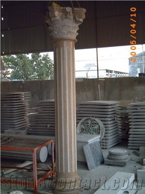 Granite G682 Column, Yellow Column Head