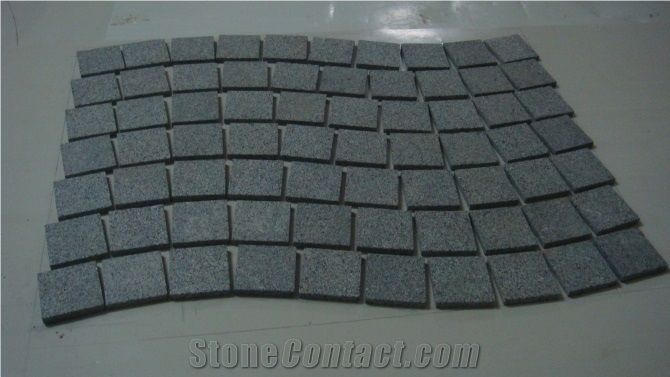 Grey Black Paving Stone, Black Granite Paving Stone