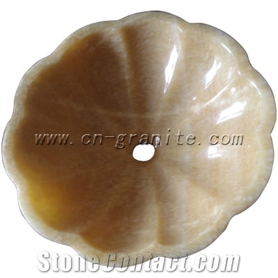 Honey Onyx Sinks, Yellow Onyx Sinks
