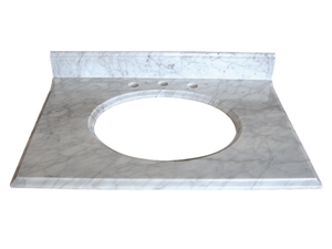 White Marble Bathroom Tops