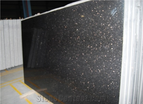 Black Galaxy Granite Slabs & Tiles