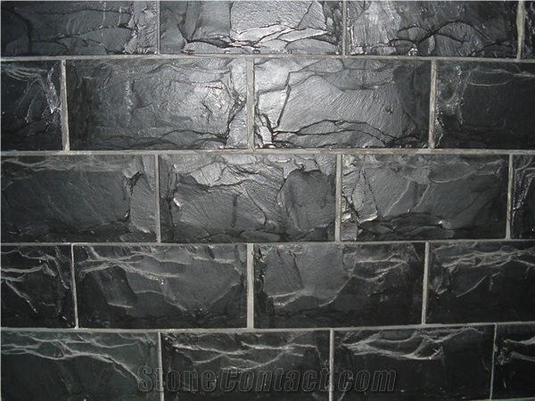 China Black Slate Walling