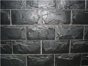 China Black Slate Walling