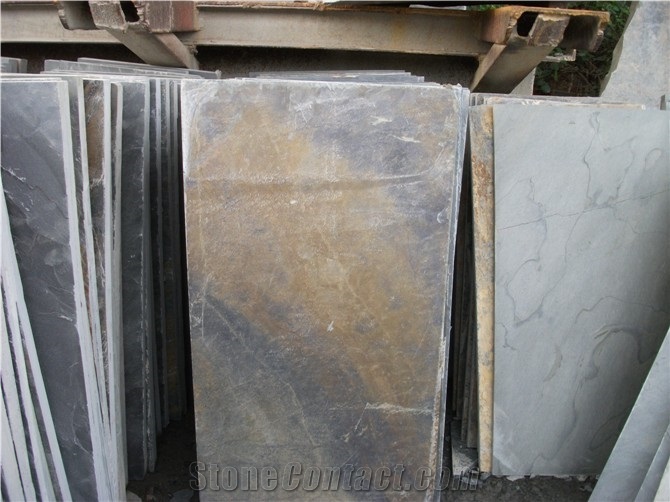 Honed Black Slate Tile
