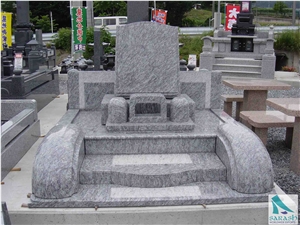 Japanese Style Monument ,Black Granite Tombstone