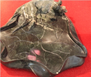 Ashtray Artifacts with Huaan Jade Granite, Huaan Jade Green Granite Ashtray