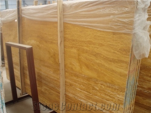 Iran Yellow Travertine Slab
