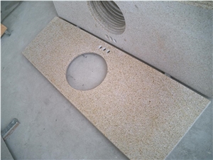 G682 Granite Vanity Top, G682 Yellow Granite Vanity Top-G654 Bathroom Coumtertops-China Manufacturer-High Polished,