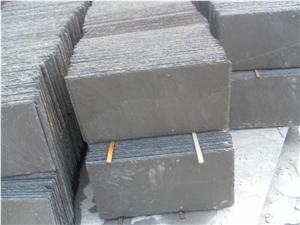 Natural Split Roof Slate Tile, Grey Slate Roof Tiles-China Black Roofing Material -Cheap Price Split Finished in Dark Gray -Good Package and Quality