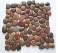 Red Pebble on Mesh Red Pebble on Mesh
