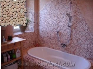 Sea Red Pebble Tile