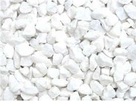Snow White Gravel Pebble, White Marble Pebbles