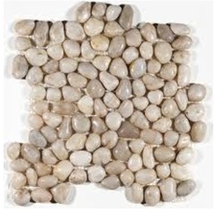 White High-polished Pebble Tile