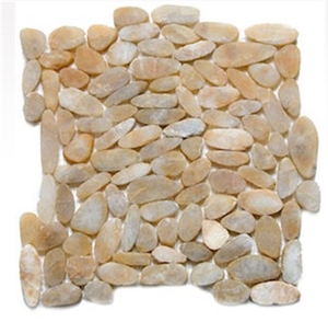 Yellow Sliced Pebble Mesh Back
