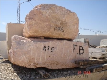 Pink Limestone Blocks