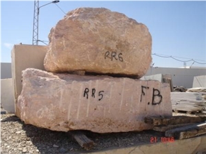 Pink Limestone Blocks