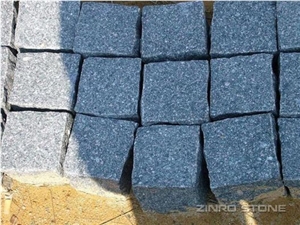 China Green Porphyry Cube ,cobble Stone