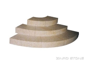 G682 Granite Round Step, Round Step Block, G682 Yellow Granite Steps