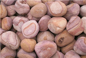 Wooden Red Pebble Stone,River Stone