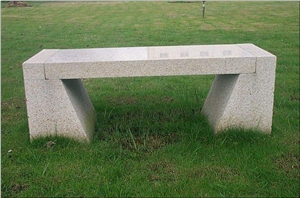 Stone Garden Bench,Pink Granite Garden Bench