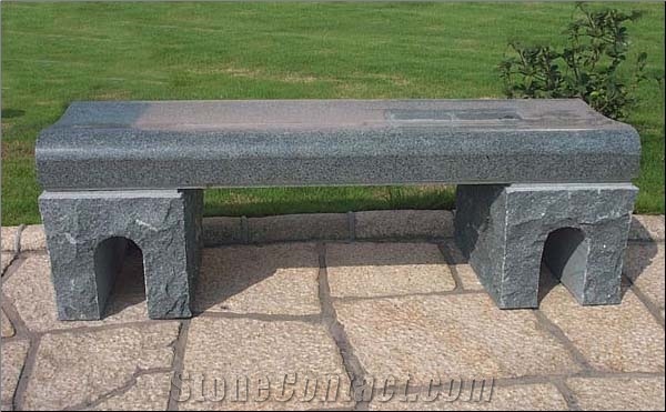 Stone Garden Bench,Pink Granite Garden Bench