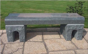 Stone Garden Bench,Pink Granite Garden Bench