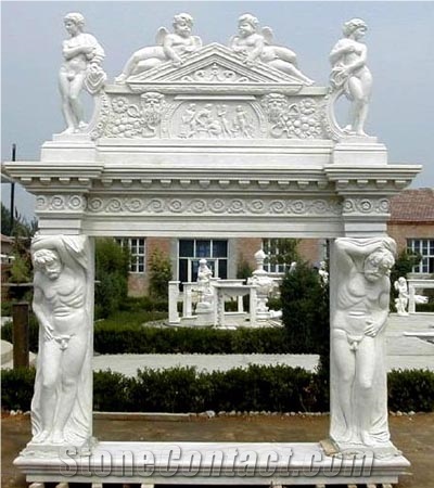 White Marble Fireplace