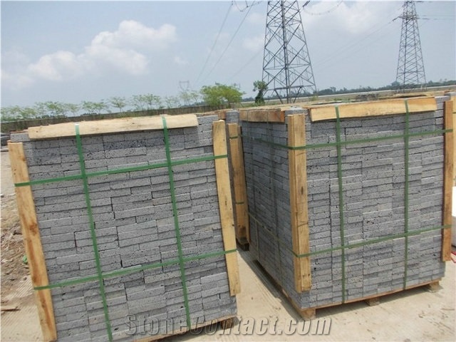 Gray Andesite Hainan Basalt Blocks, China Grey Basalt