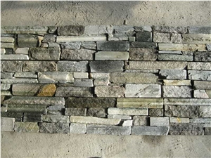 Wall Panel Oppdal Quartzite,Grey Quartzite Cultured Stone