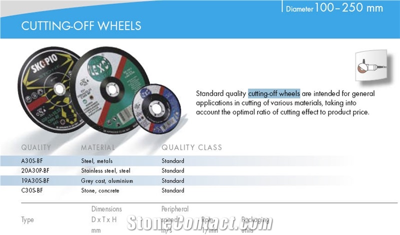 Cutting-Off Wheels, Cutting Tools, Saw Blades