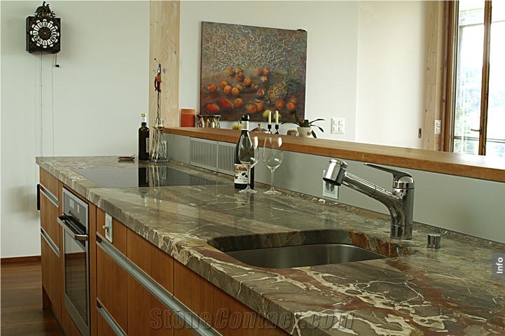 Arzo Macchia Vecchia Marble Countertop