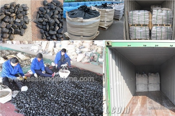 Natural Black Pebble Stone