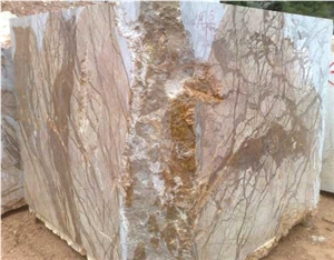 Golden Sunset Marble Blocks, Turkey Pink Marble