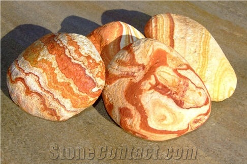 Rainbow Tumbled Pebble Stone, River Stone