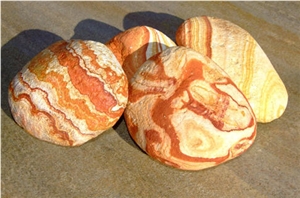 Rainbow Tumbled Pebble Stone, River Stone